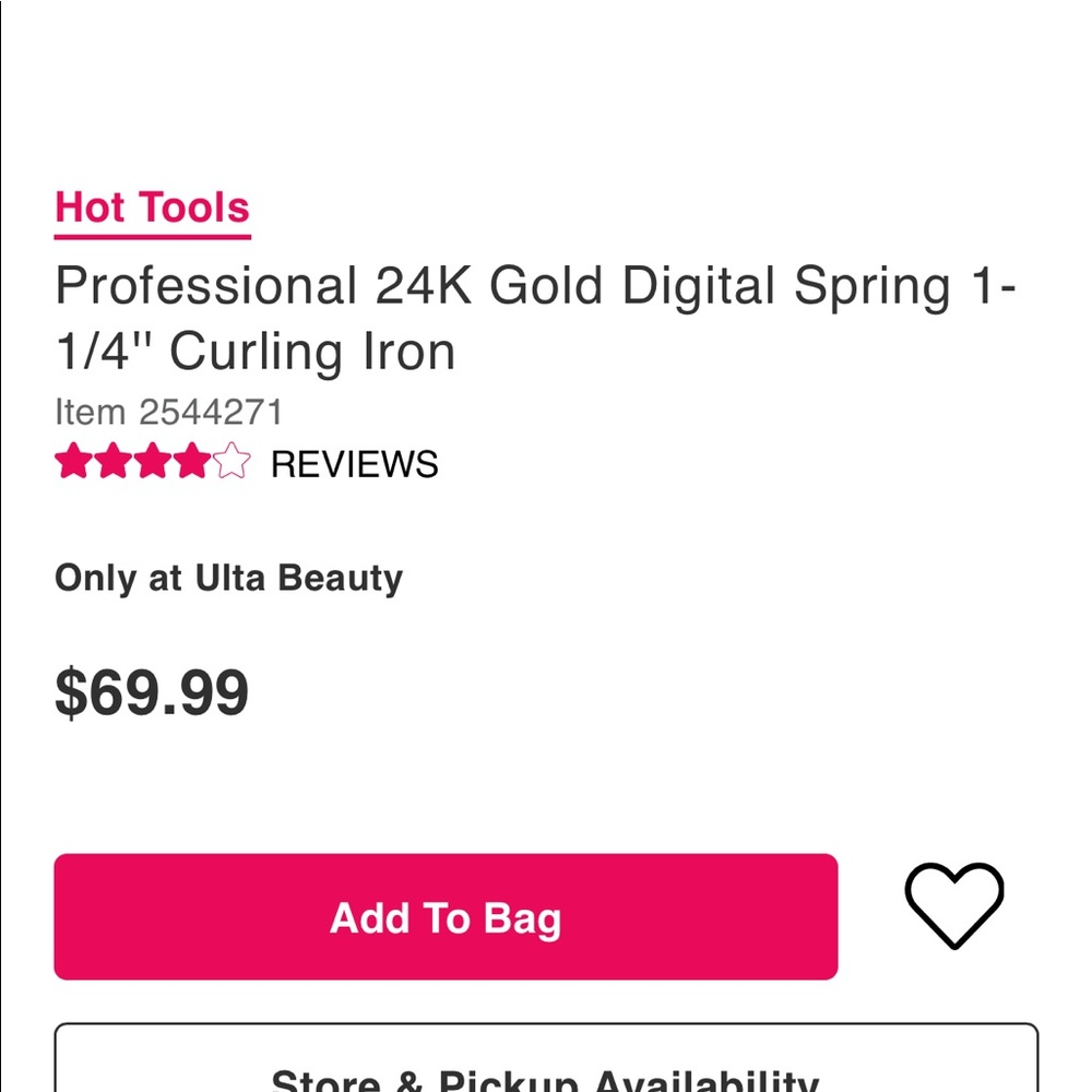 Hot Tools Pro Digital Spring 1-1/4'' Curling Iron - Picture 4 of 6